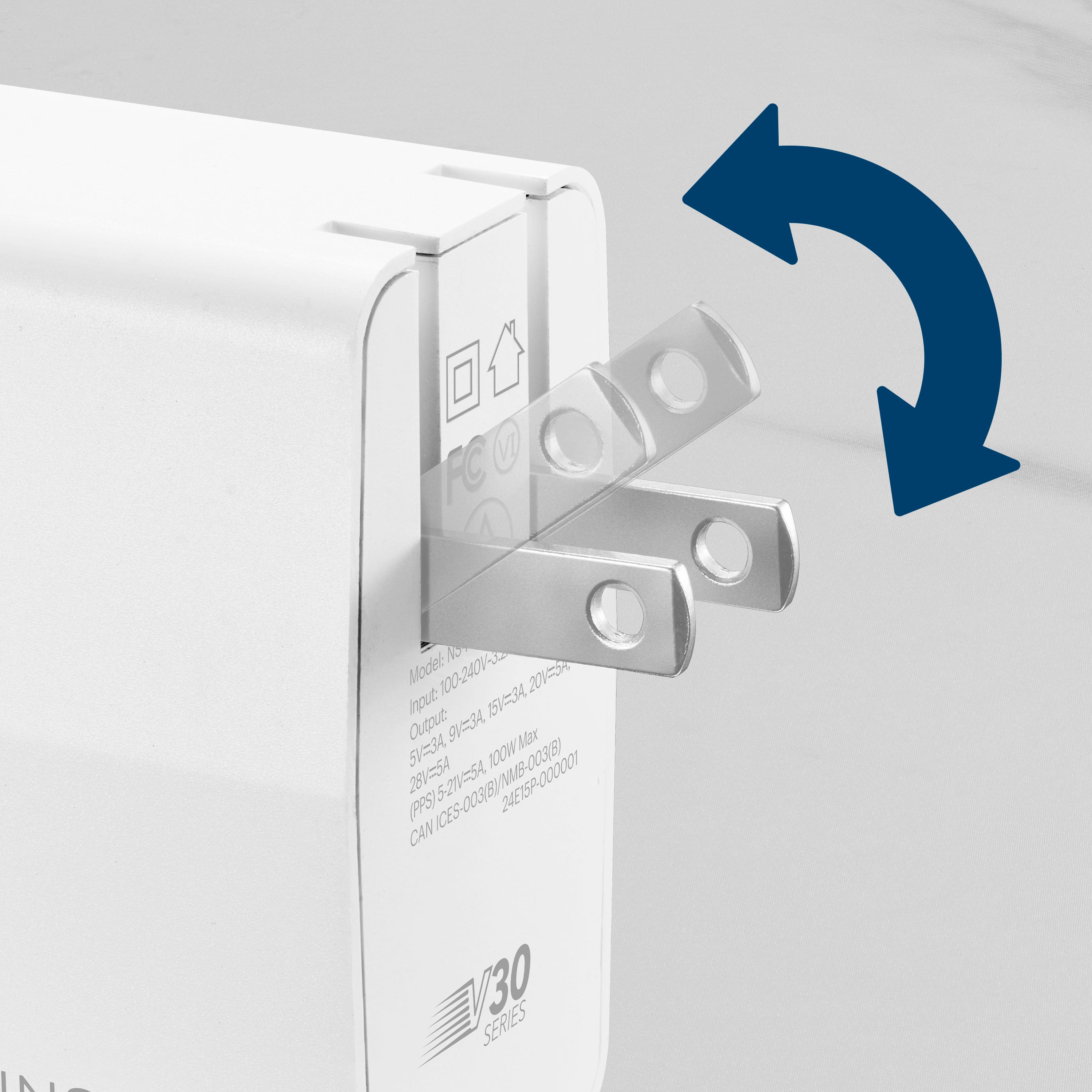 VI FC M Model: 100-2403 20143 Input: 151342045 Output: 93 Mx 5V=34 1OOW 28V-SA (PPS)5-21V5A 24E1SP-000001 (PPS) CAN LN V30 SERIES A