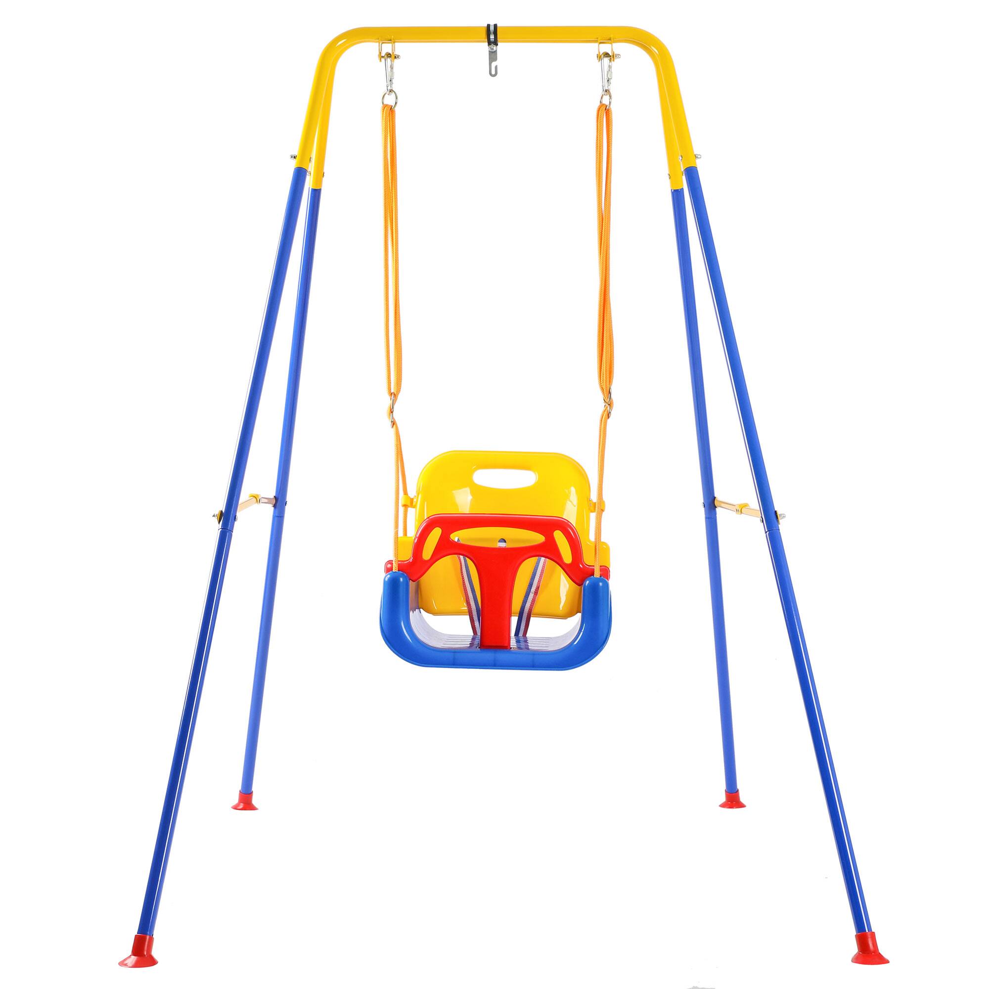 Alt View 5. HolaHatha - HolaHatha 3 in 1 Toddler Swing Set with adjustable Rope, and Removable Seat - Multicolor.