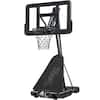 Front. Best Choice Products - Best Choice Products Adjustable 4.4-10ft Basketball Hoop, Portable Goal w/Shatterproof Backboard, Ball Return - Charcoal - Charcoal.