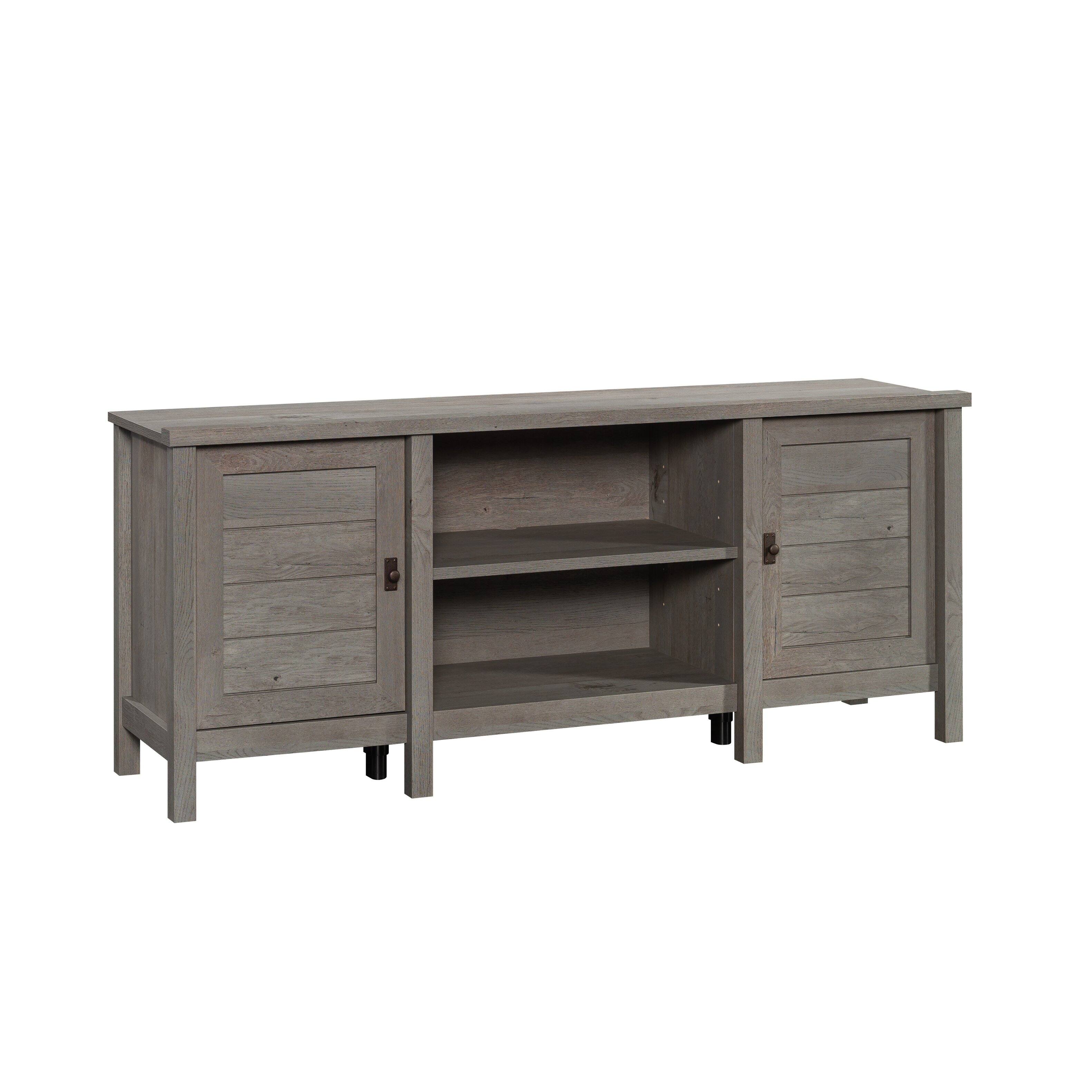 Front. Sauder - Cottage Road 59" TV Credenza - Mystic Oak.