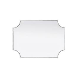 Elegant Kitchen and Bath - Notched Metal Mirror 24x36 inch - Silver