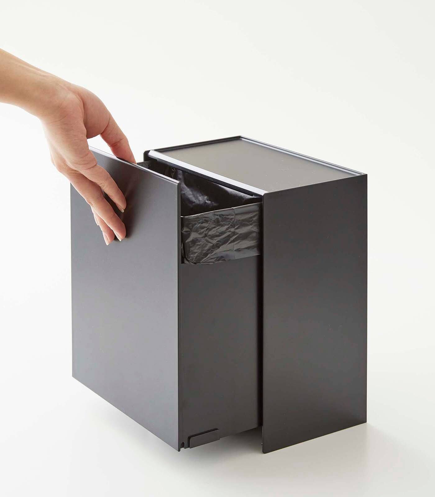 Alt View 7. Yamazaki Home - Wall-Mounted Storage or Trash Bin - White.