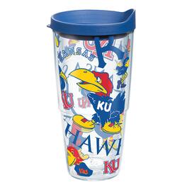 Tervis - Kansas Jayhawks 24oz. All Over Classic Tumbler - Multicolor