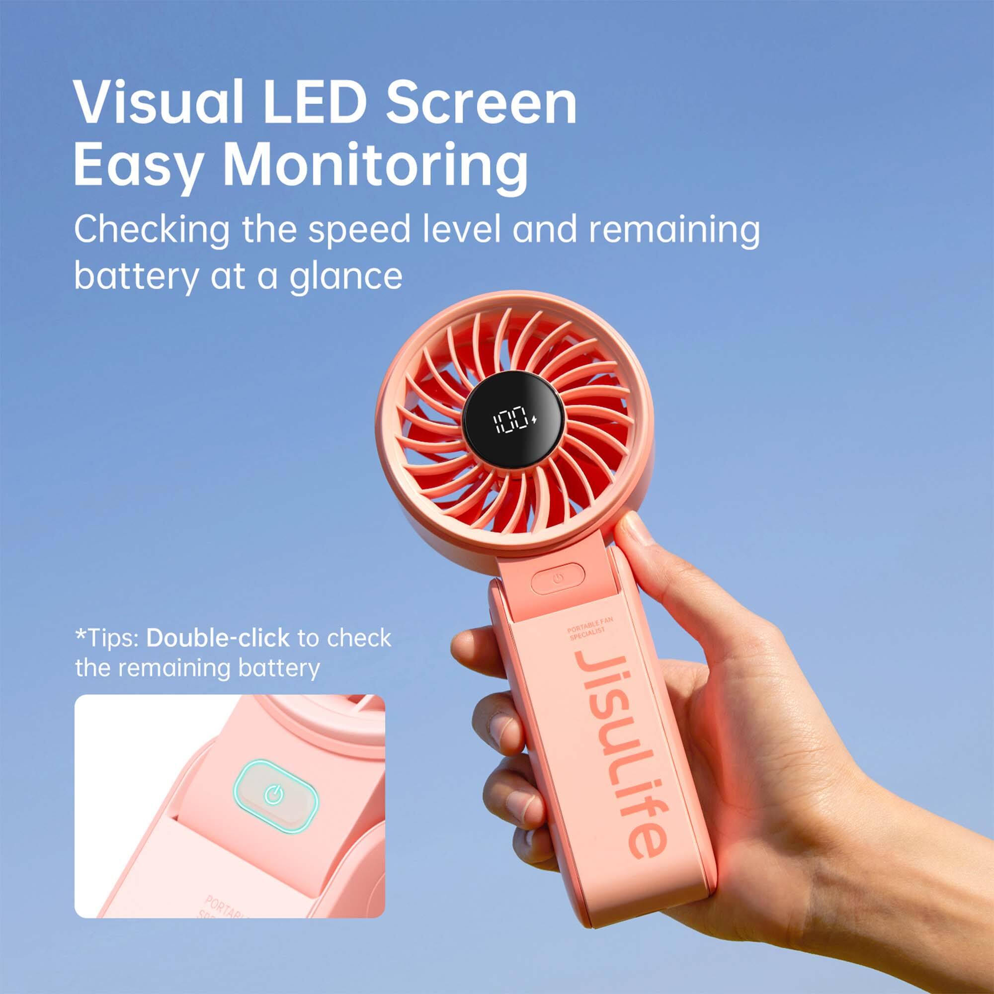 Visual LED Screen Easy Monitoring  
Checking the speed level and remaining battery at a glance  

*Tips: Double-click to check the remaining battery  

PORTABLE SPECIALIST  
JisuLife