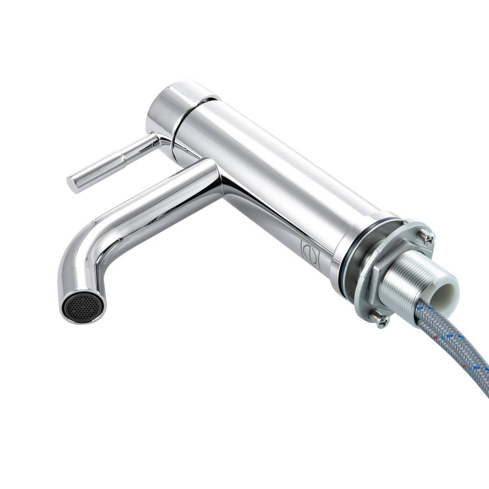 Alt View 2. Elegant Kitchen and Bath - Victor Single Hole Single Handle Bathroom Faucet in Chrome - Chrome.