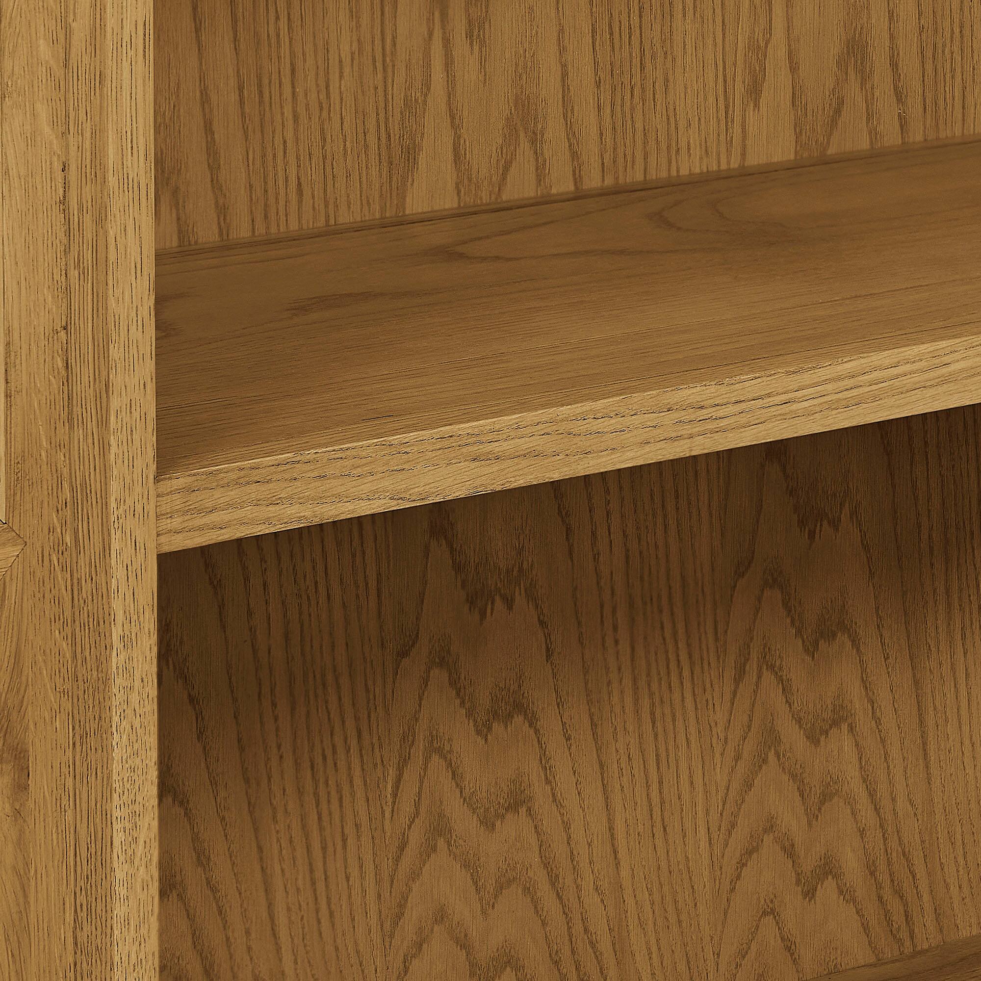 Alt View 5. Modway - Anwen Solid Wood and Glass Display Cabinet by Modway - Oak.