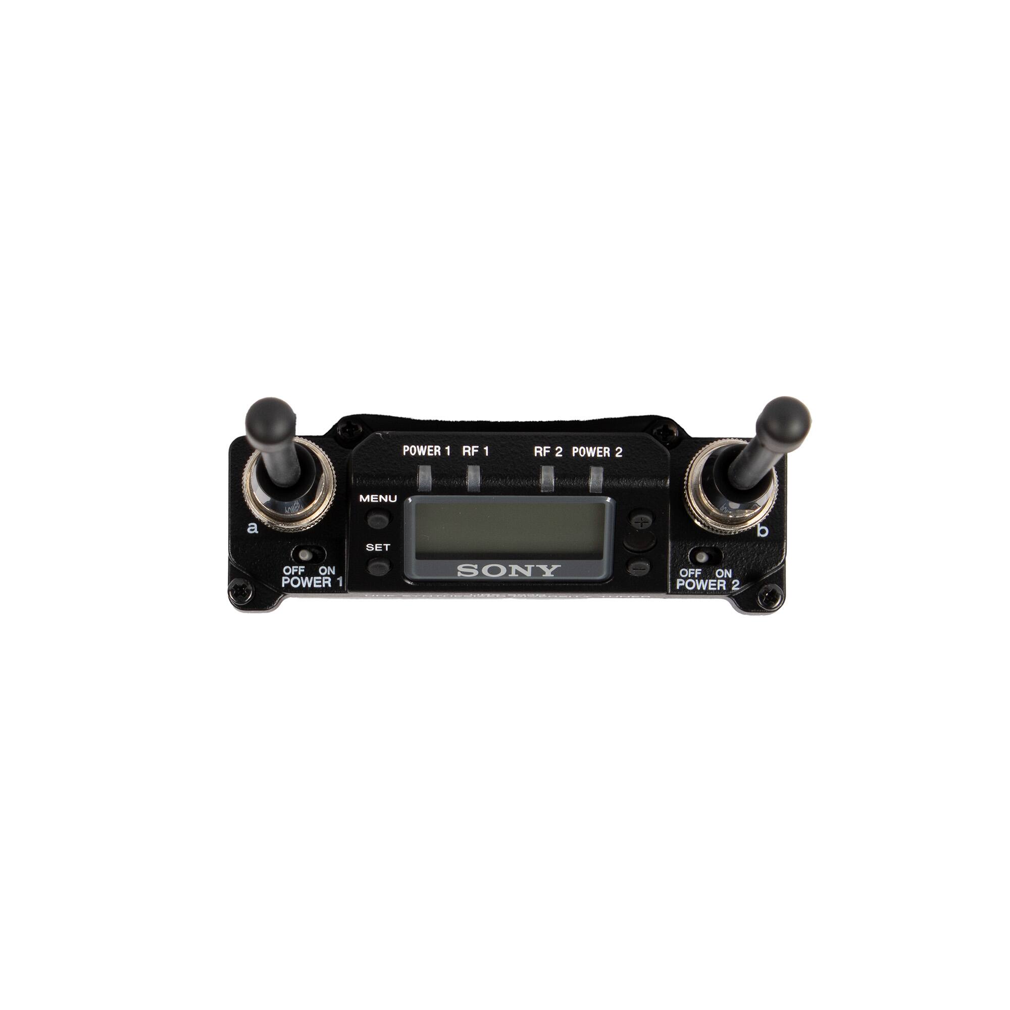 POWER 1 RF 1 RF 2 POWER 2 MENU a SET b OFF ON POWER 1 SONY OFF ON POWER 2