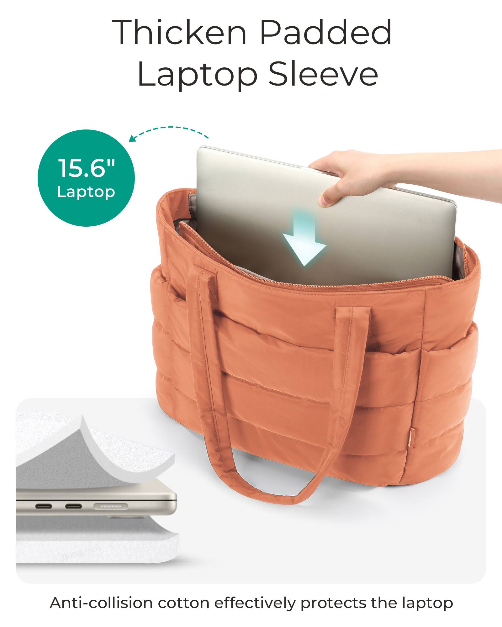 Thicken Padded Laptop Sleeve

15.6" Laptop

Anti-collision cotton effectively protects the laptop