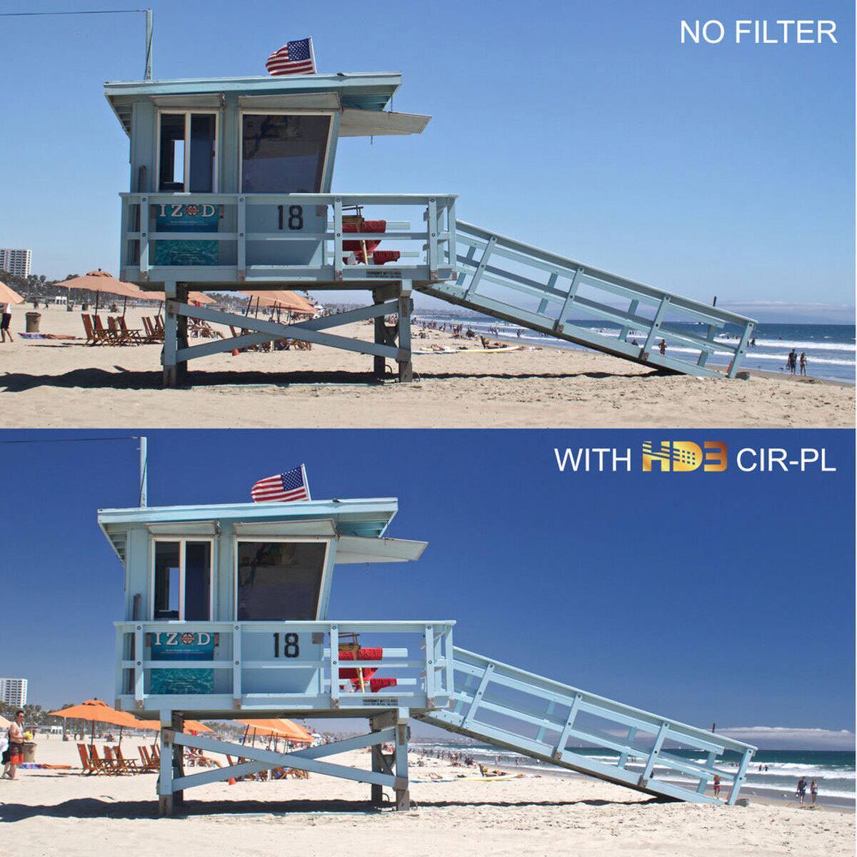 NO FILTER  
126 D 18  
WITH HD3 CIR-PL