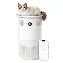 Airdog - P50 Air Purifiers for Home Pets, Covers Up to 1290 Sq. Ft with Washable Filters TPA Halo Tech for Pet Hair, Odors - White