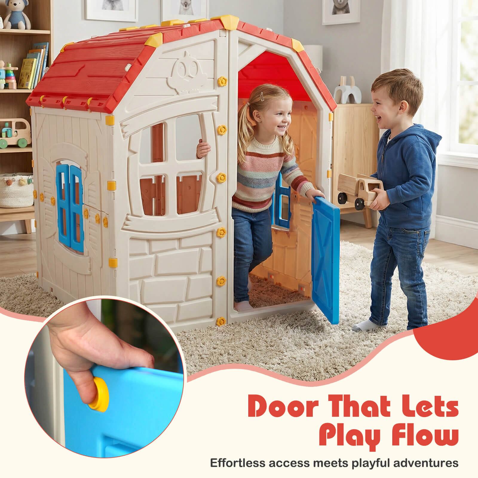 Door That Lets Play Flow  
Effortless access meets playful adventures