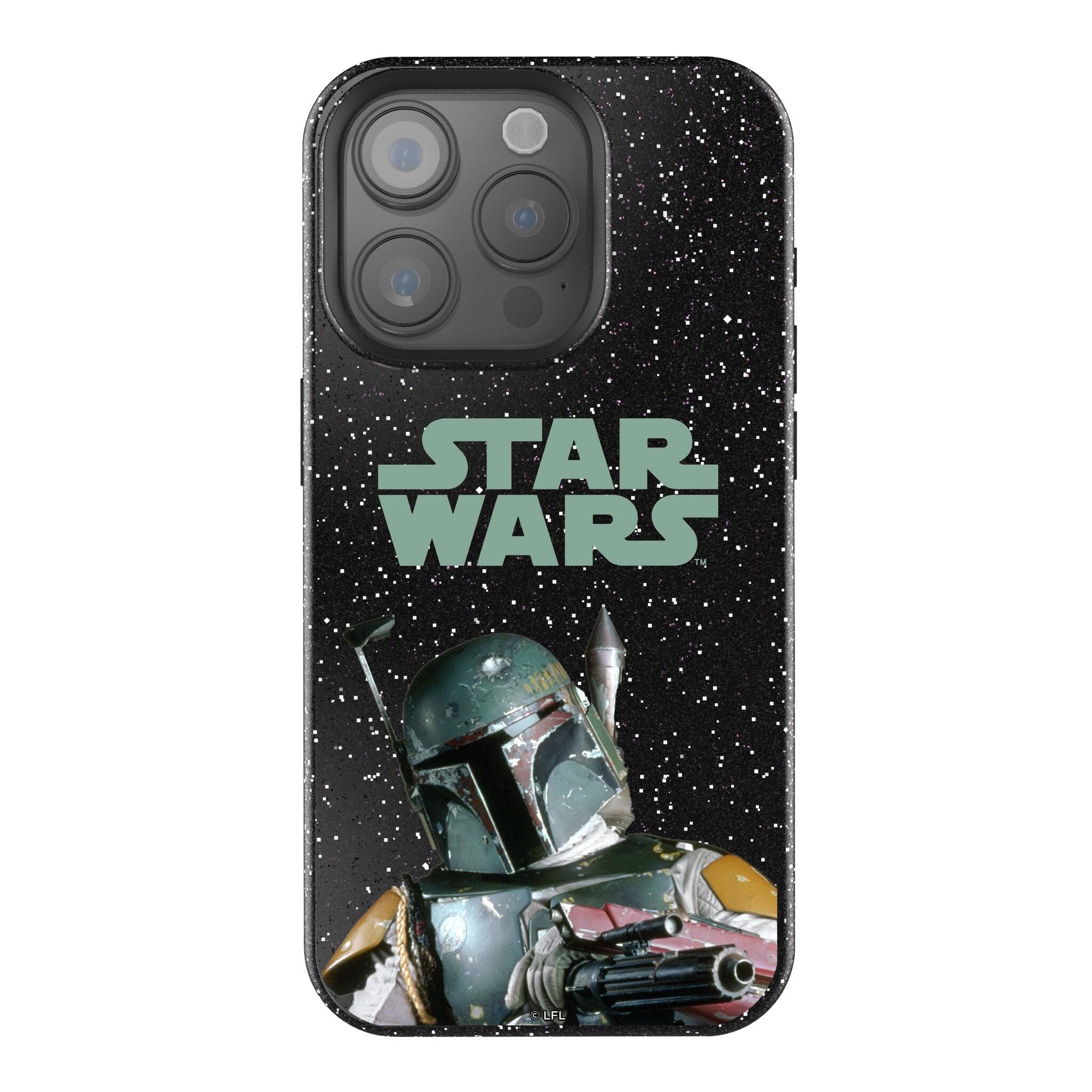 Keyscaper - Star Wars: The Empire Strikes Back Color Block Black Bling Phone Case - Apple iPhone 16 Pro Max - Boba Fett