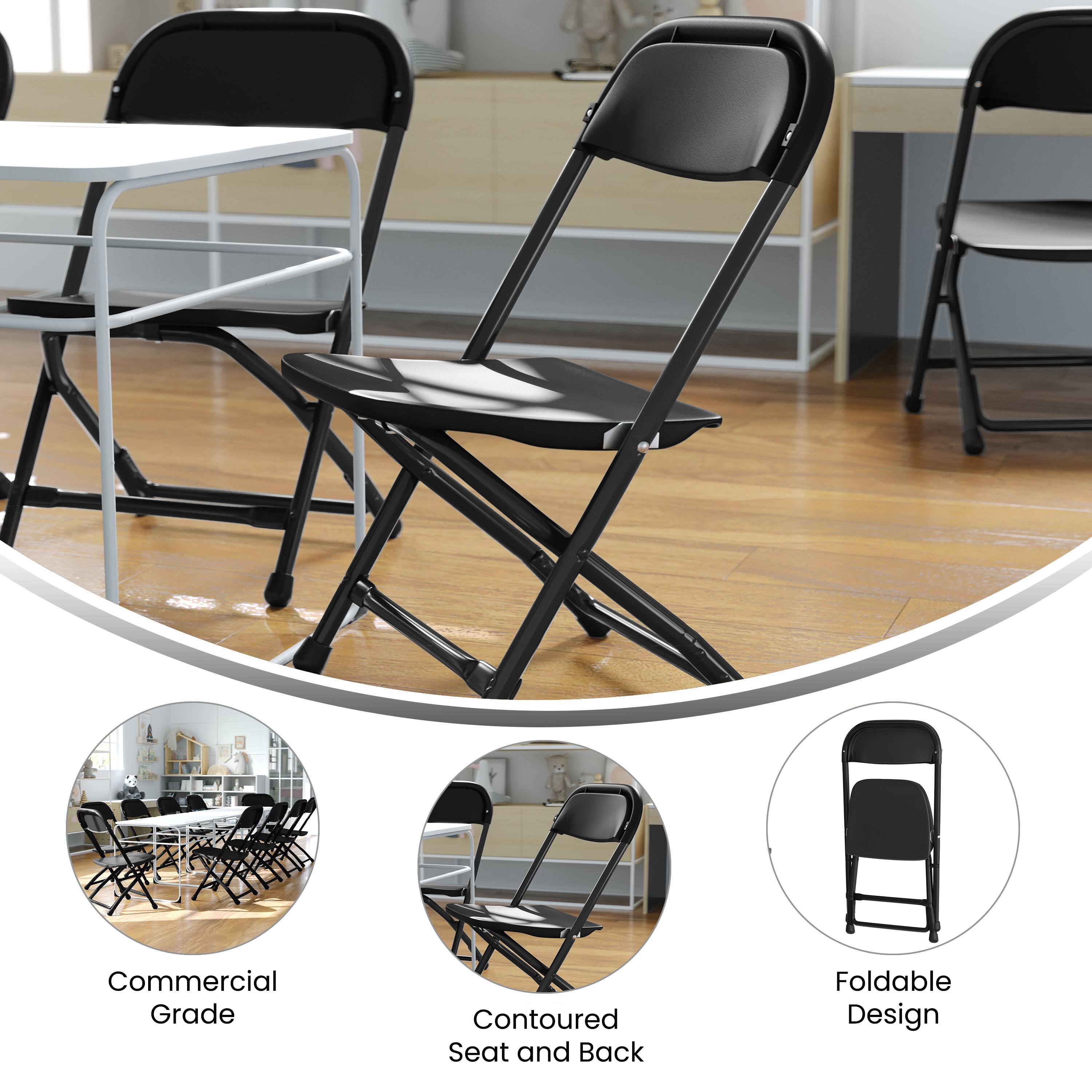 Commercial Grade Contoured Seat and Back Foldable Design