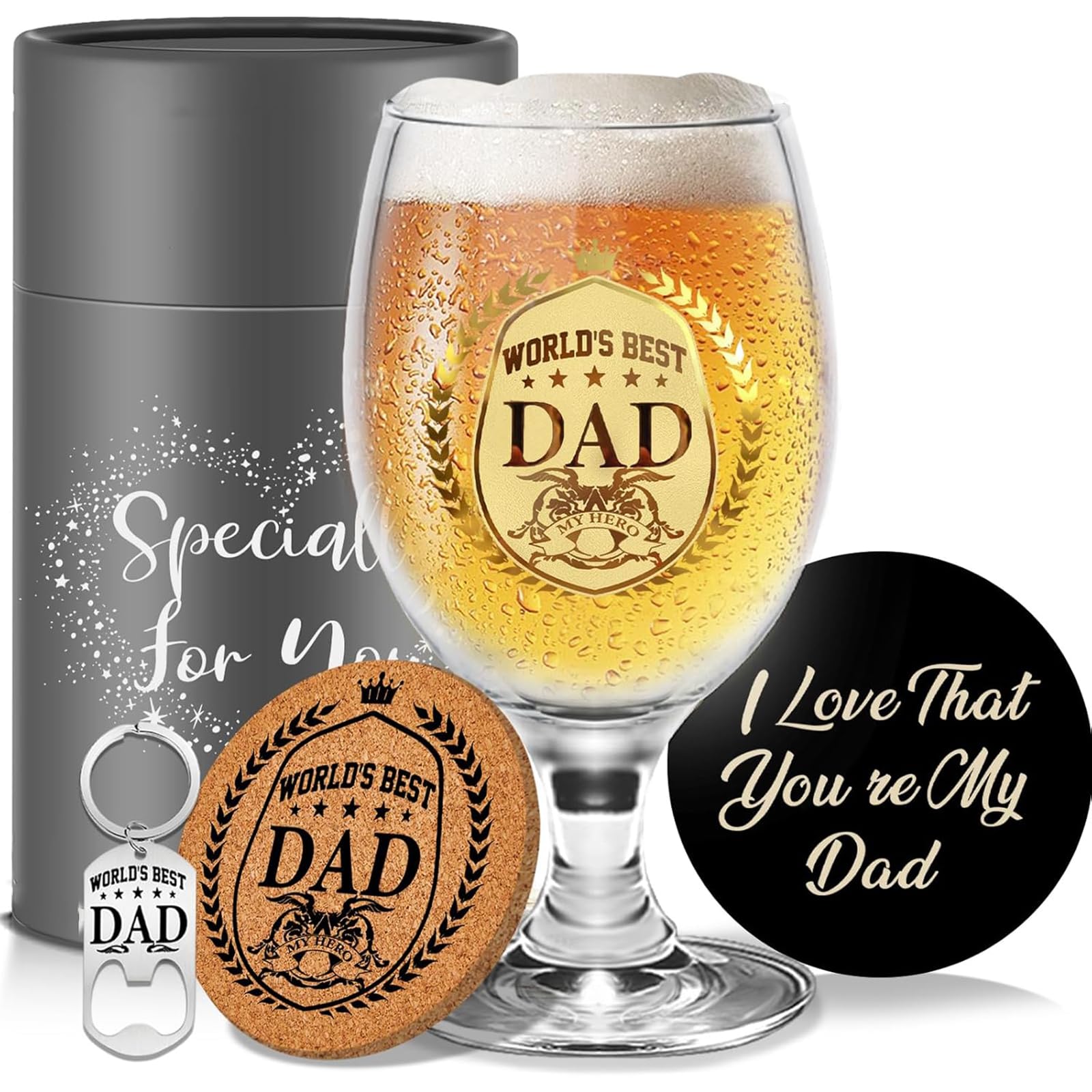 Dad Beer Glass