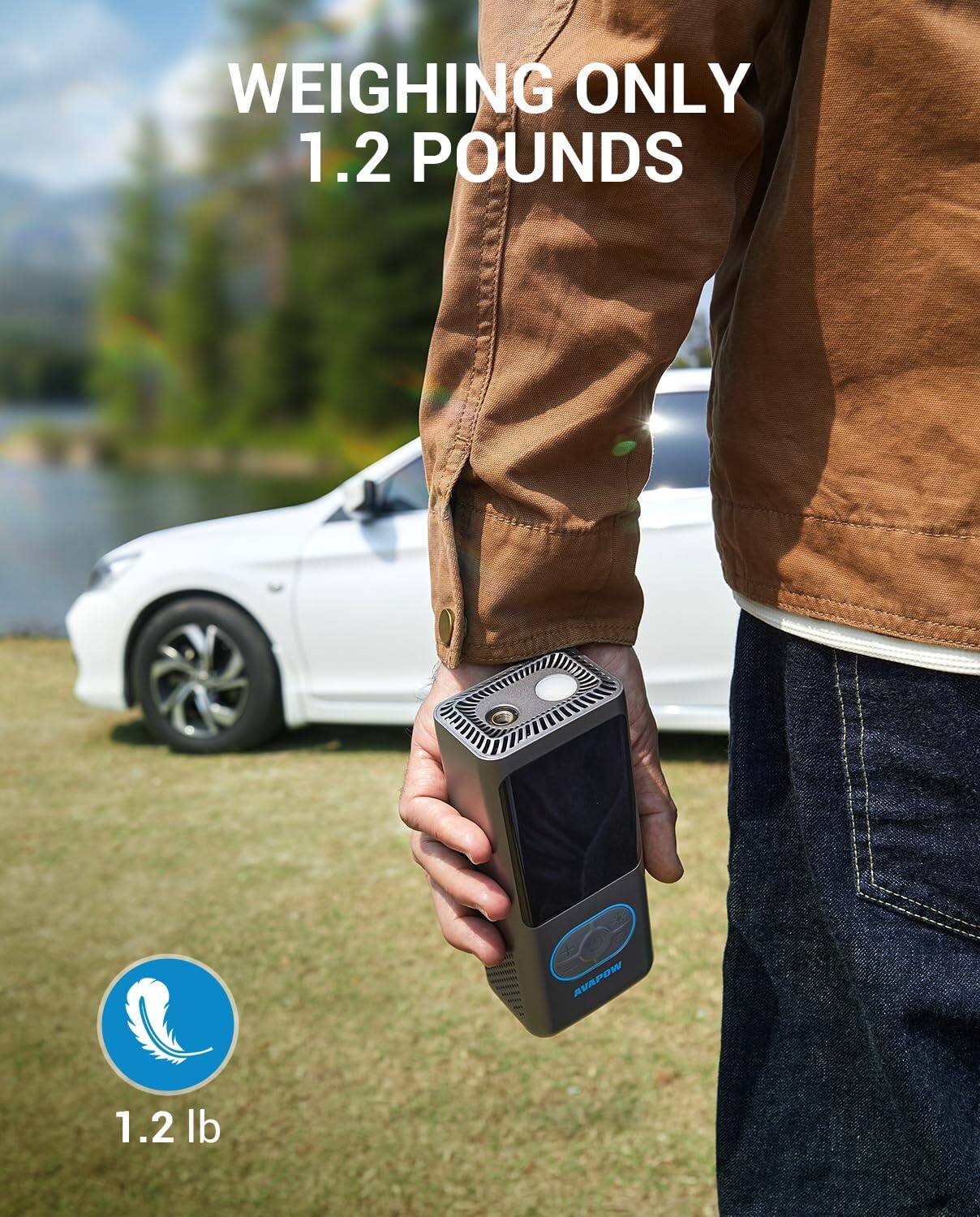 WEIGHING ONLY 1.2 POUNDS

1.2 lb