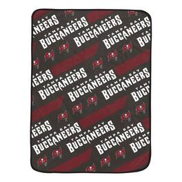 Pegasus - Tampa Bay Buccaneers 60" x 72" Slanted Half-Stripe Wordmark Ultra Soft Blanket - Multicolor