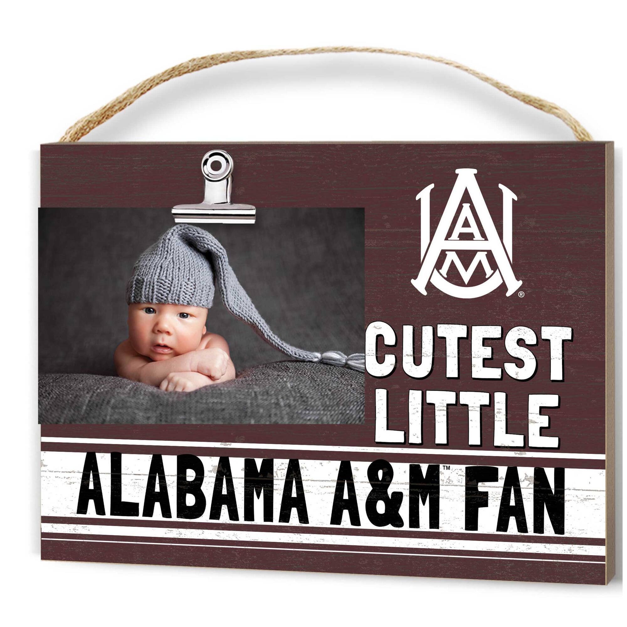 Jardine - Alabama A&M Bulldogs 8'' x 10'' Cutest Little Fan Team Logo Clip Photo Frame - Maroon