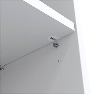 Alt View 3. Union & Scale - Essentials 3 Shelf 45"H Laminate Bookcase - White.