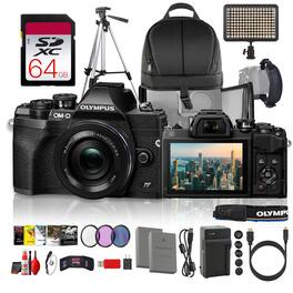 Bundle - OM System - Olympus OM-D E-M10 Mark IV Mirrorless Digital Camera 20.3MP 4K WiFi Bluetooth with 14-42mm Lens()