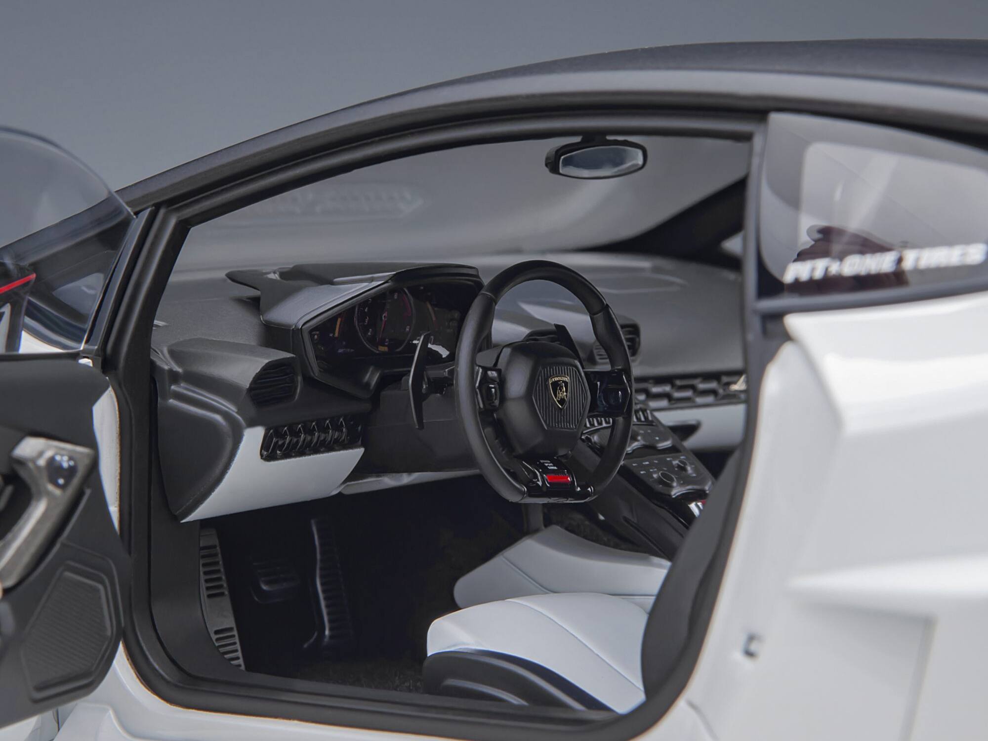 Alt View 3. Autoart - Lamborghini Huracan GT "LB-Silhouette Works" White with Black 1/18 Model Car by Autoart.