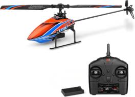 Topteng - WLtoys K127 2.4G 4CH RC Helicopter with 6-Axis Gyro - One-Key Takeoff/Landing, 16min Flight, RTF for Beginners
