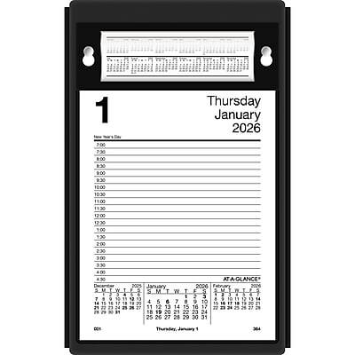 Thursday 1 January 2026

7:00 7:30 8:00 8:30 9:00 9:30 10:00 10:30 11:00 11:30 12:00 12:30 1:00 2:00 2:30 3:00 3:30 4:00 4:30

AT-A-GLANCE
December 2025 January 2026 February 2026

S M T W T F S
1 2 3 4 5 6 7
8 9 10 11 12 13 14
15 16 17 18 19 20 21
22 23 24 25 26 27 28
29 30 31

Thursday, January 1

364