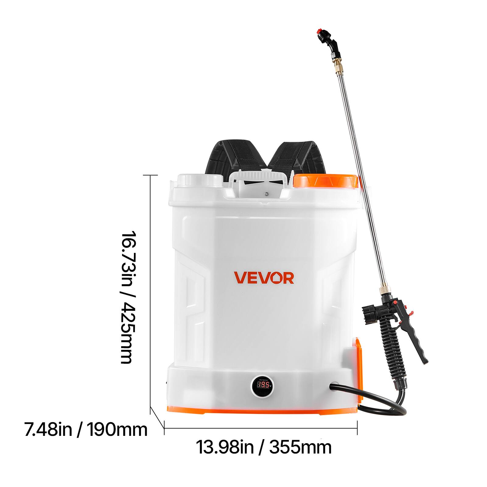 VEVOR 89S, 16.73in / 425mm, 7.48in / 190mm, 13.98in / 355mm