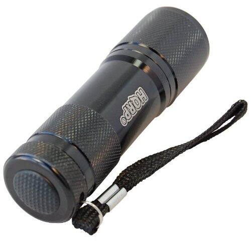 Alt View 2. HQRP - Pocket Green LED Flashlight - 9 LED Aluminum Torch, Single Mode, Night Fishing, Hunting, Walking.