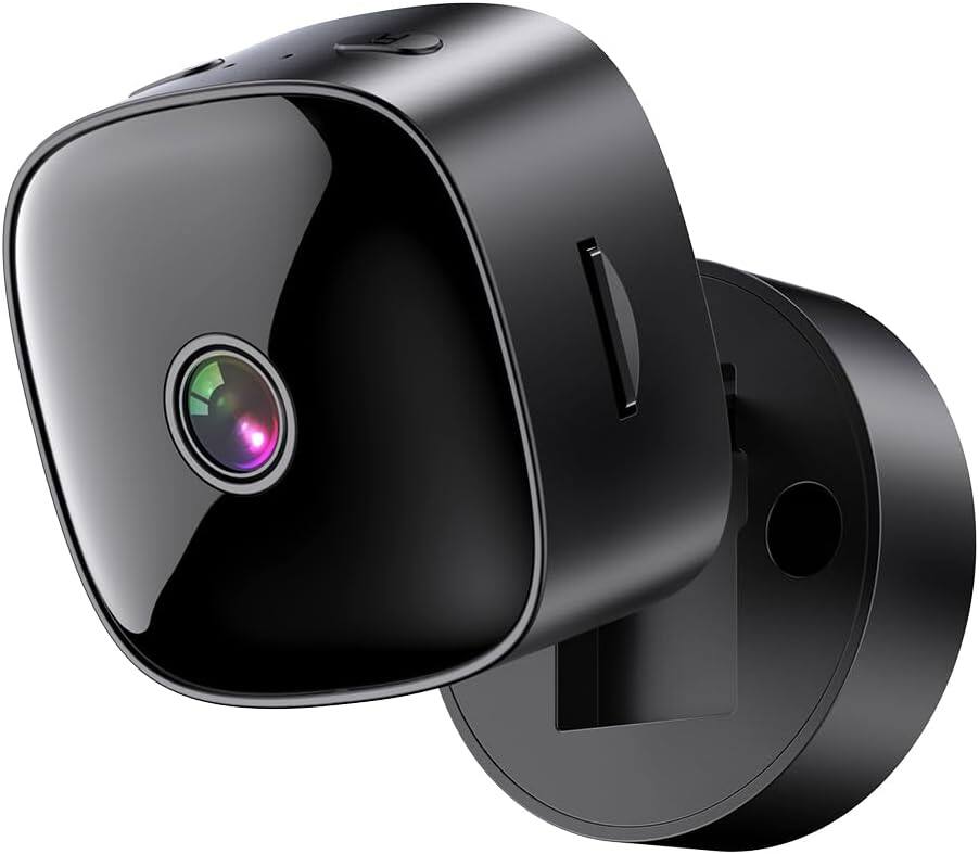 Front. Cluzine - Mini Indoor Outdoor Camera, 1080P HD Indoor Security Camera Wireless Mode & Night Vision for Home, Baby/Pet Monitoring.