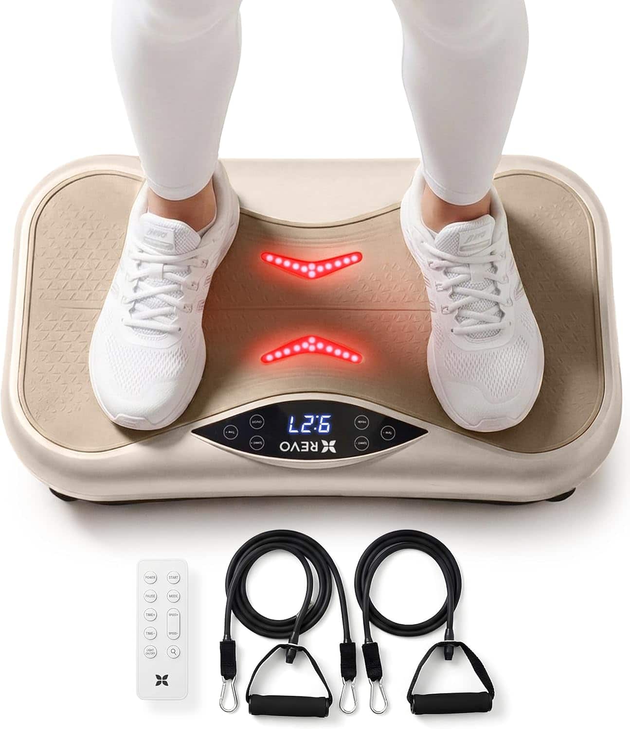 REVO - Wave Vibration Plate Board Massager - Beige