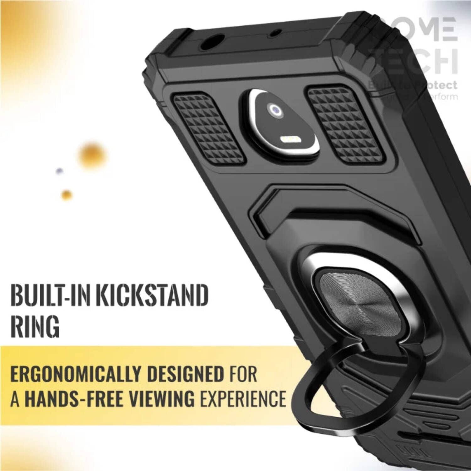 BUILT-IN KICKSTAND RING  
ERGONOMICALLY DESIGNED FOR A HANDS-FREE VIEWING EXPERIENCE