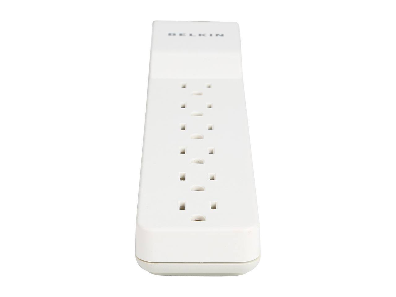 Alt View 2. Belkin - BELKIN BE106000-06-CM 6 ft. 6 Outlets 720 j Surge Suppressor - Black.