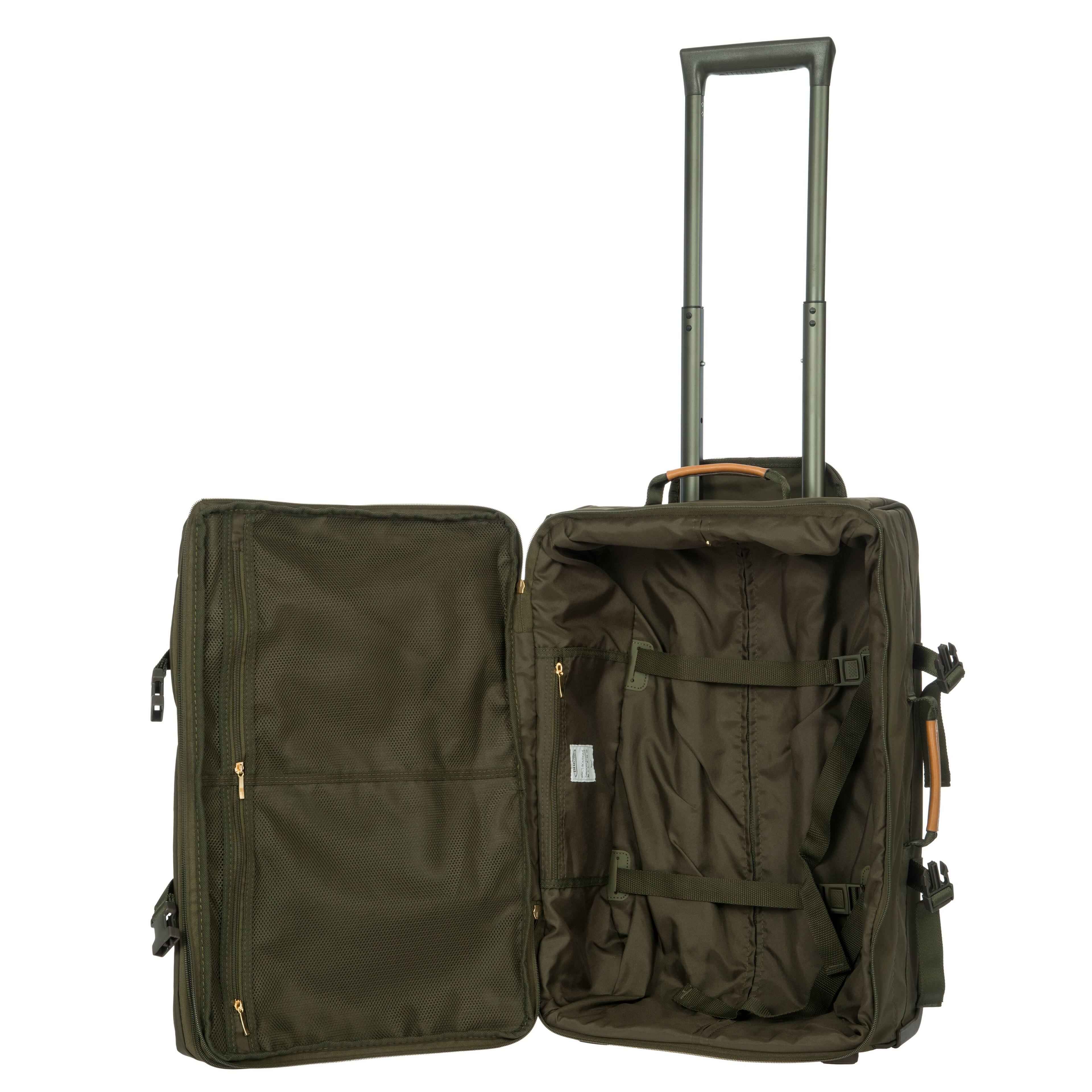 Left. Bric's - Bric's X-Bag 21" Montagna 2-Wheel Carry-On Luggage Olive - Olive.