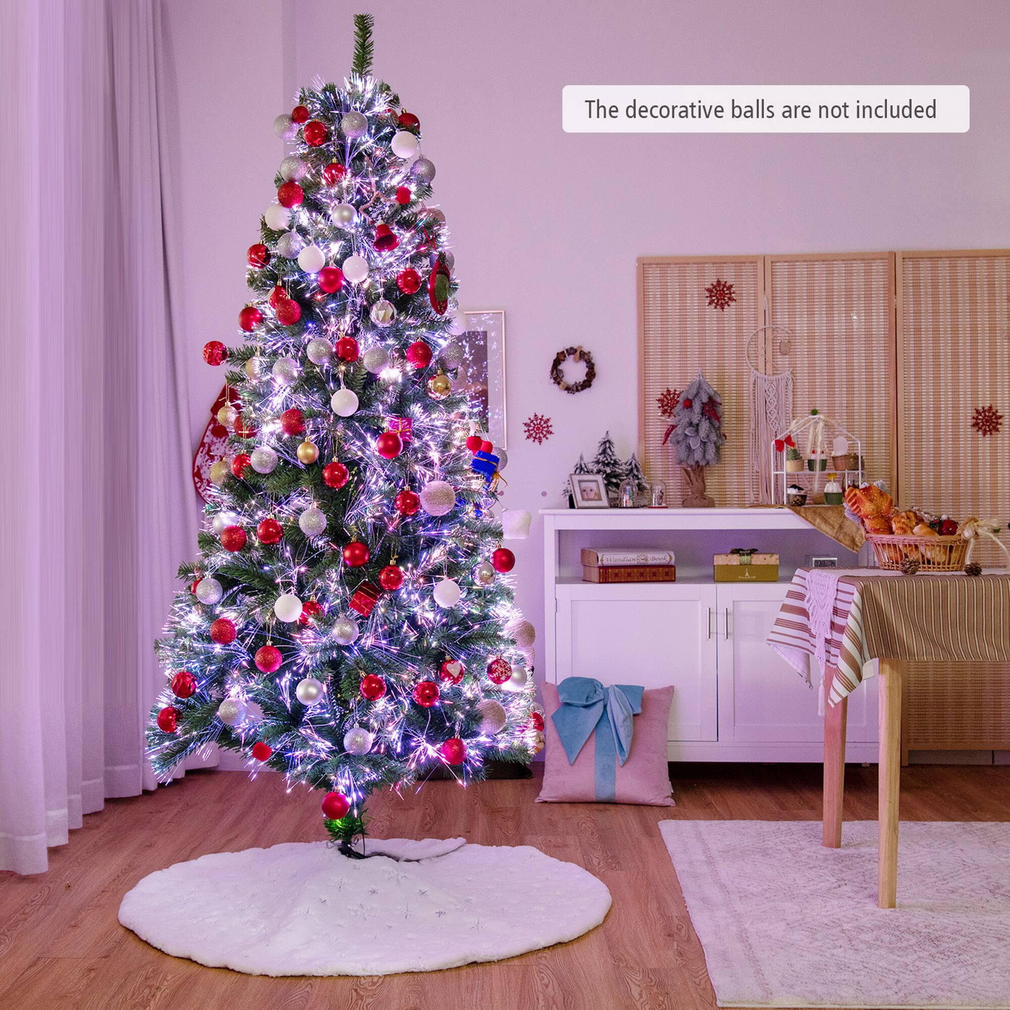 The decorative balls are not included