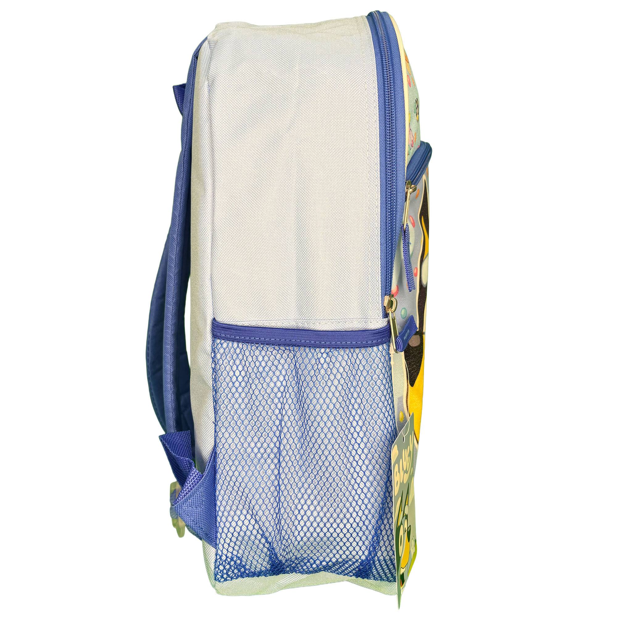 Alt View 2. Care Bears - Bluey and Bingo Nylon Blue Kids 16" School Backpack for Girls and Boys ages 3+ - Assorted Pre-Pack.