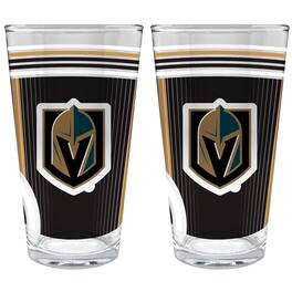 Great American Products - Vegas Golden Knights Two-Piece 16oz. Pint Glass Set - Multicolor