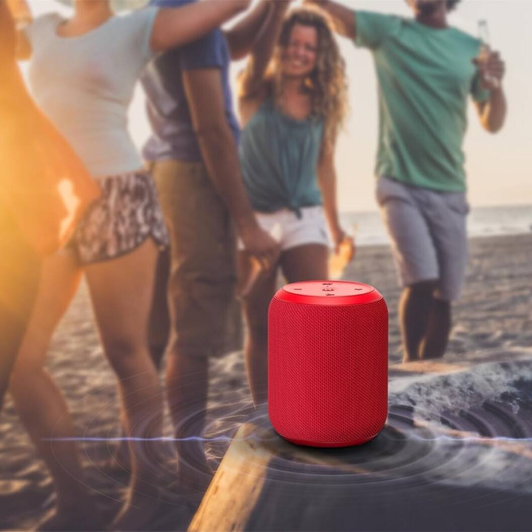 Alt View 1. Dazzed Corner - Bluetooth Speakers, Portable Wireless Speaker - Red.