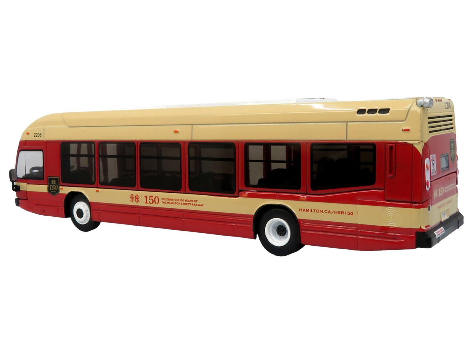 2A 2206 S 150 $ 150 CELEBRATING THE 150 YEARS OF HAMILTON STREET RAILWAY HAMILTON.CA/HSR150 # 150 H