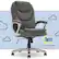 Front. Serta - Amplify Work or Play Ergonomic High-Back Faux Leather Swivel Executive Chair with Mesh Accents - Duo Gray.