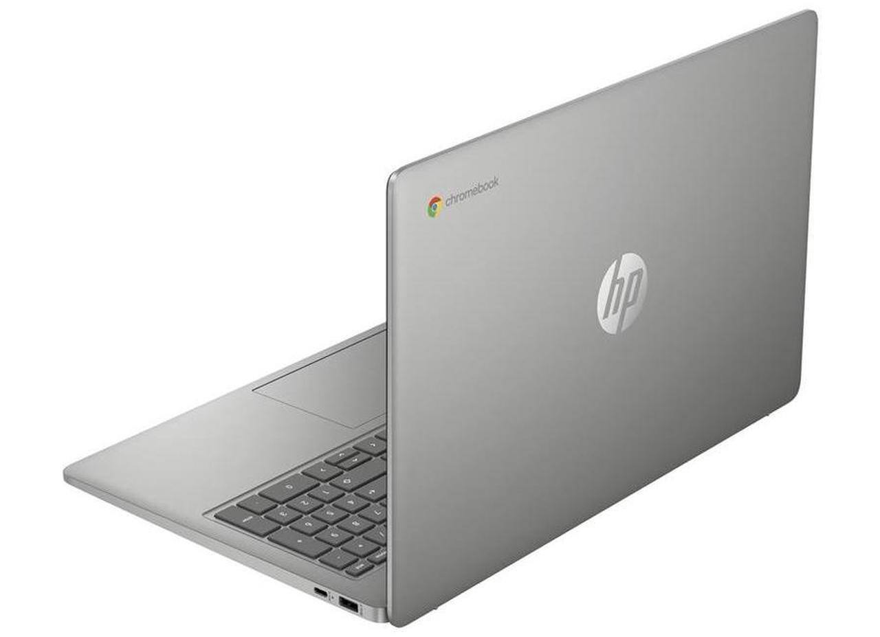 Alt View 3. HP - Chromebook 15a-nb0006ca 15.6" FHD IPS Intel Core i3-N305 up to 3.80 GHz 8GB RAM 256GB UFS Chrome OS Laptop - Mineral Silver.