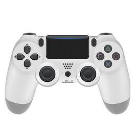YONWAY - Wireless Bluetooth Game Controller for PlayStation 4, Console Gamepad with Touch Panel, Six-axis Dual Vibration - White