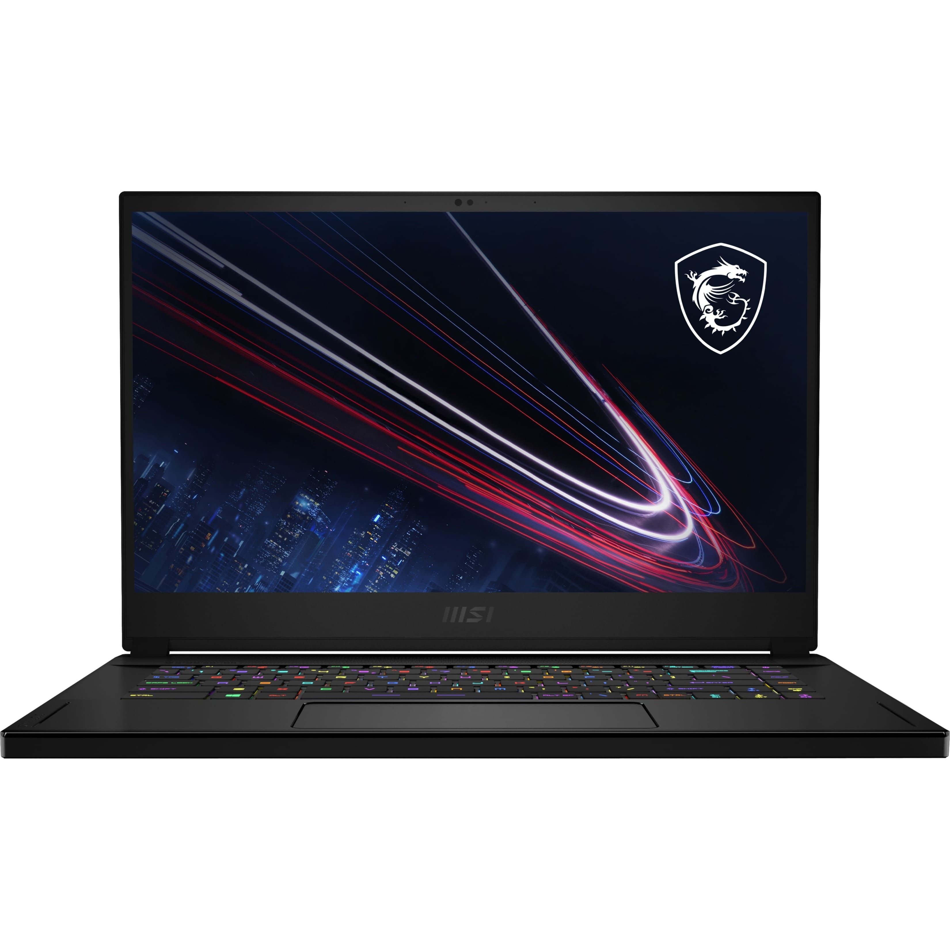 Front. MSI - GS66 Stealth 15.6" Gaming Laptop - Intel Core i9 - 32 GB Memory - NVIDIA GeForce RTX 3080 - 1 TB SSD - Core Black.