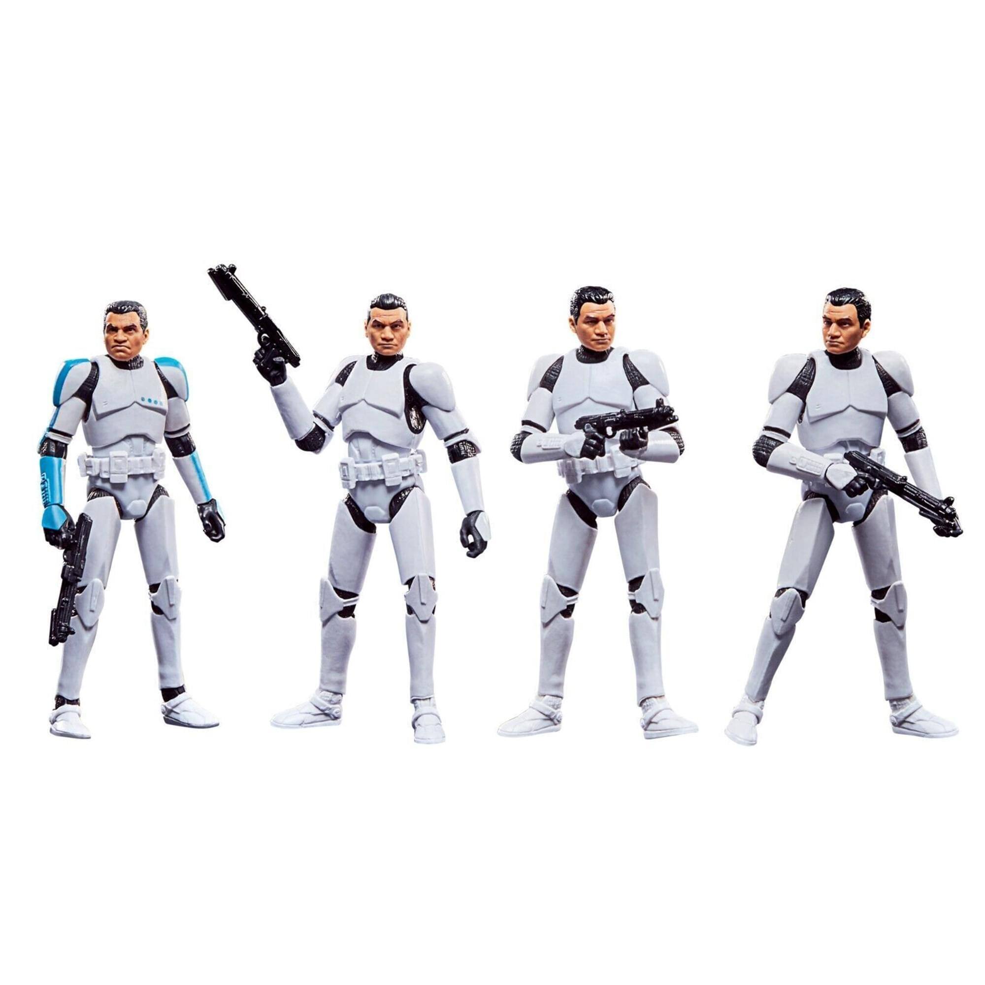 Alt View 10. Hasbro - Star Wars 3.75 Inch Action Figure 4-Pack | Phase I Clone Troopers - White.