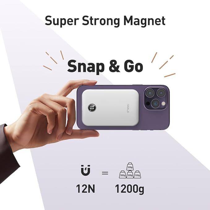 Super Strong Magnet  
Snap & Go  

WALK 300g = 300g 300g 300g  
12N = 1200g