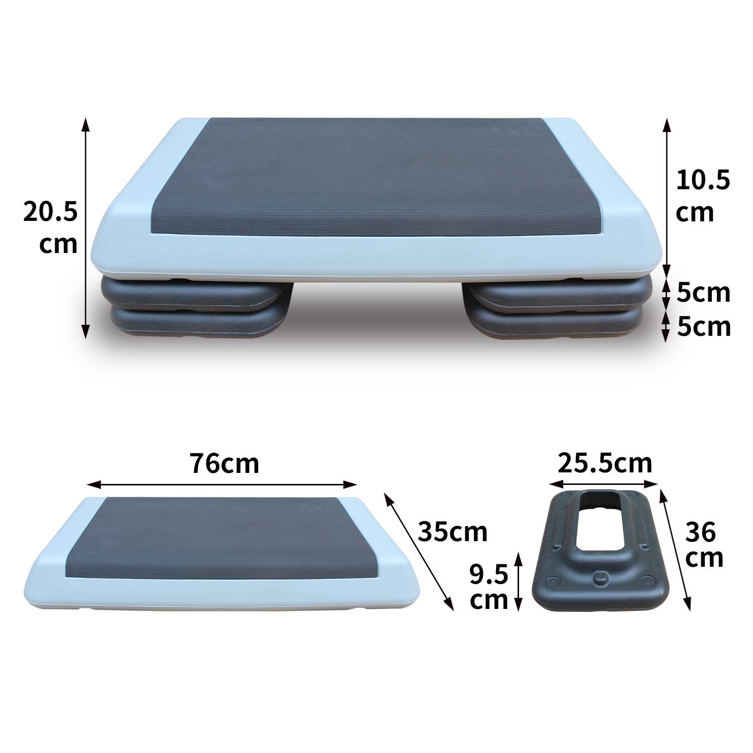 - 20.5 cm
- 10.5 cm
- 5 cm
- 5 cm
- 76 cm
- 25.5 cm
- 35 cm
- 9.5 cm
- 36 cm