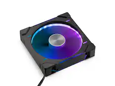 Front. Phanteks - Phanteks D30-140 DRGB PWM Fan, Reverse Airflow, ARGB/DRGB, Daisy-chain, Black - Black.