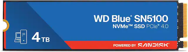 WD Blue SN5100 NVMe™ SSD PCle 4.0 4TB POWERED BY SANDISK