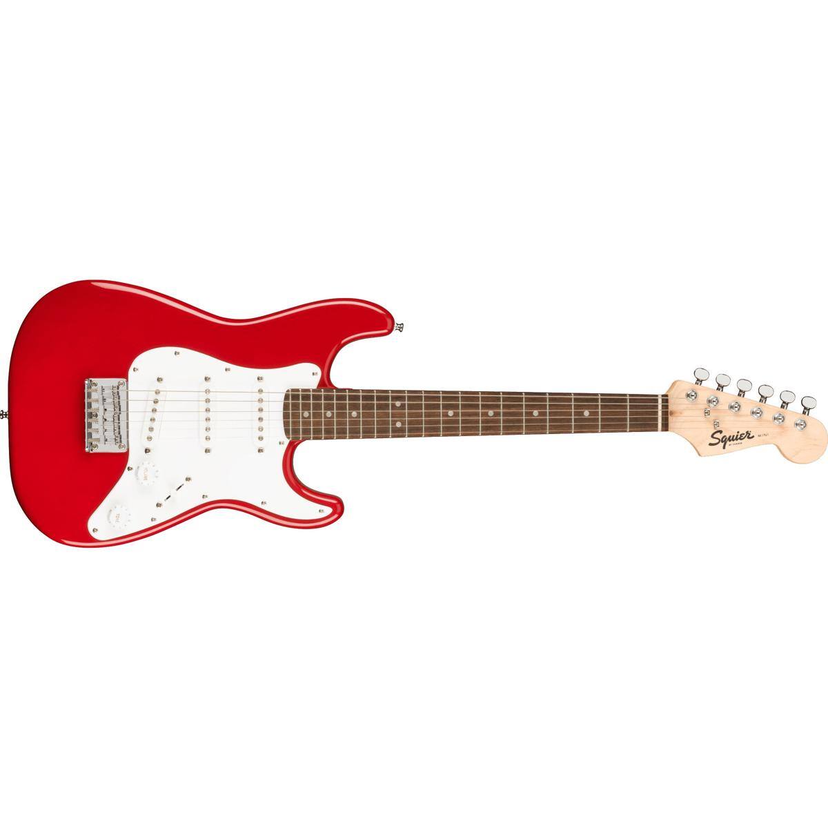 Alt View 6. Squier - Squier Mini Stratocaster Electric Guitar, Laurel Fingerboard, Dakota Red.