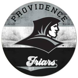 Jardine - Providence Friars 20'' x 20'' Retro Logo Circle Sign - Black