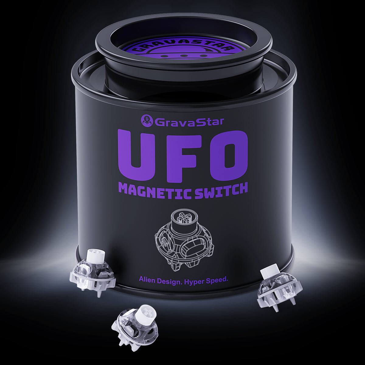 GravaStar UFO MAGNETIC SWITCH Alien Design. Hyper Speed.